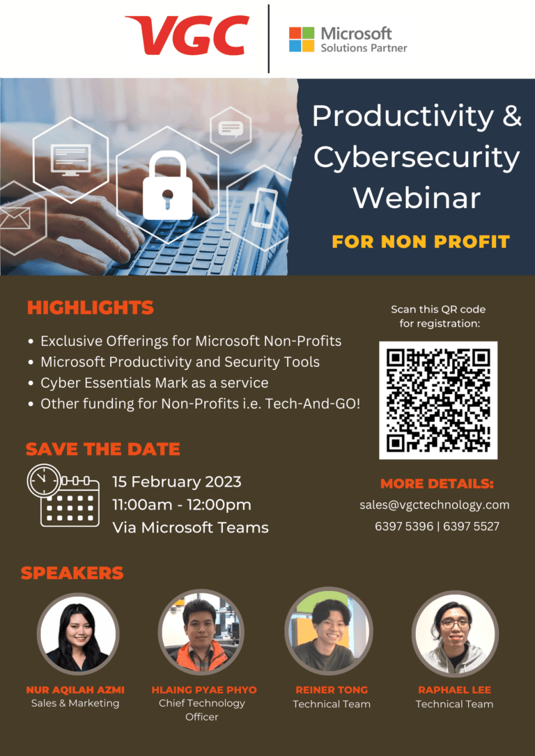 VGC Productivity & Cybersecurity Webinar